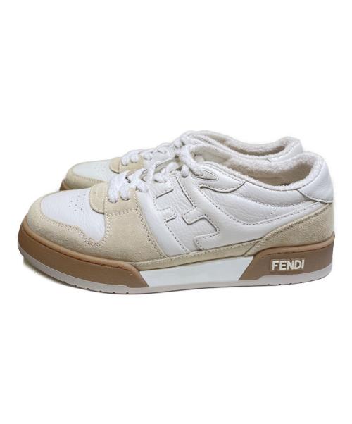 FENDI（フェンディ）FENDI (フェンディ) マッチスエードスニーカー アイボリー サイズ:8の古着・服飾アイテム