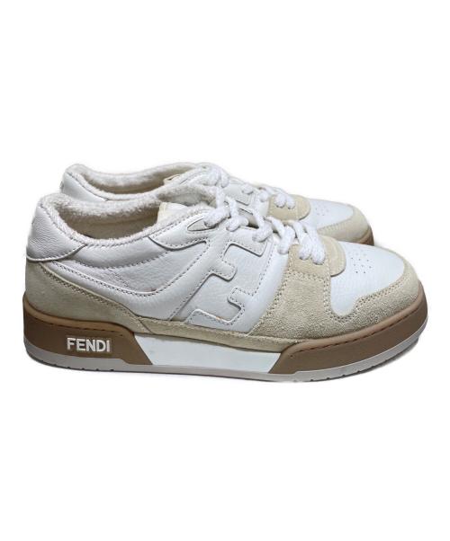 FENDI（フェンディ）FENDI (フェンディ) マッチスエードスニーカー アイボリー サイズ:8の古着・服飾アイテム
