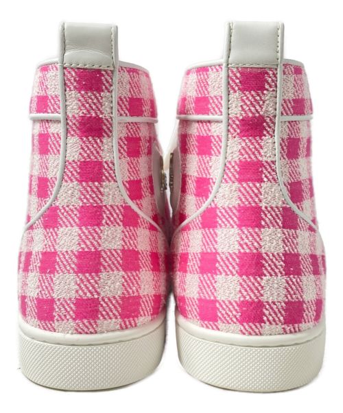 Christian Louboutin（クリスチャン・ルブタン）Christian Louboutin (クリスチャン・ルブタン) ハイカットスニーカー ショッキングピンク サイズ:42 1/2の古着・服飾アイテム