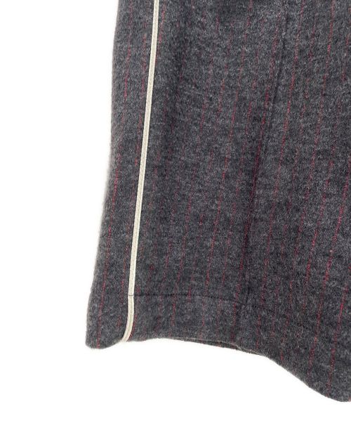 DIOR HOMME（ディオール オム）DIOR HOMME (ディオール オム) アトリエスウェットパンツ グレー×レッド サイズ:Mの古着・服飾アイテム