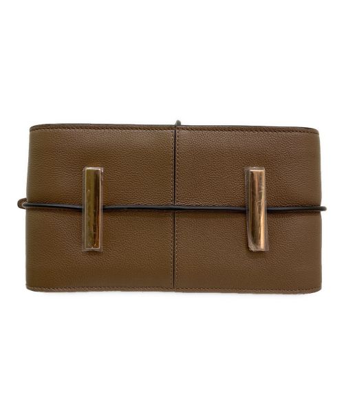 TOD'S（トッズ）TOD'S (トッズ) Tタイムレスレザーバッグミニ ブラウンの古着・服飾アイテム