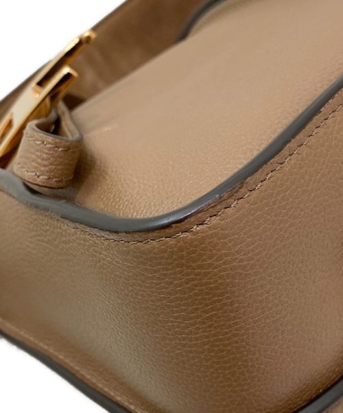 TOD'S（トッズ）TOD'S (トッズ) Tタイムレスレザーバッグミニ ブラウンの古着・服飾アイテム