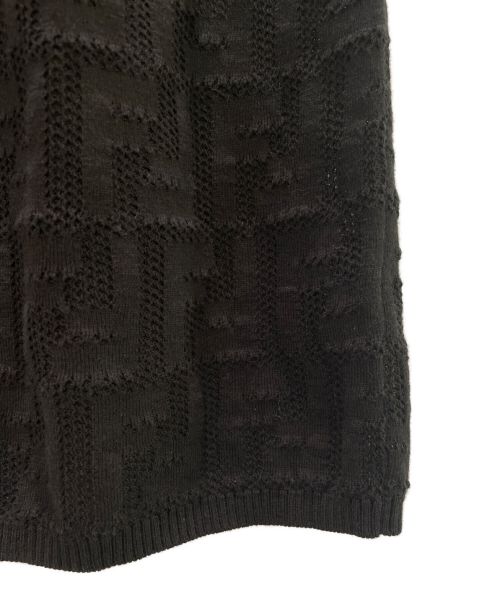 FENDI（フェンディ）FENDI (フェンディ) ズッカ柄ットワンピース ブラック サイズ:36の古着・服飾アイテム