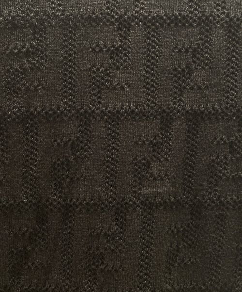 FENDI（フェンディ）FENDI (フェンディ) ズッカ柄ットワンピース ブラック サイズ:36の古着・服飾アイテム