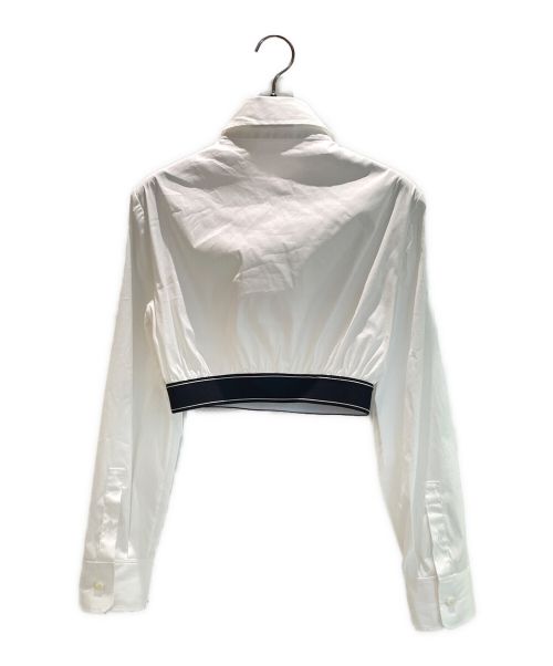 PRADA（プラダ）PRADA (プラダ) ポプリンストレッチシャツ ホワイト サイズ:38の古着・服飾アイテム