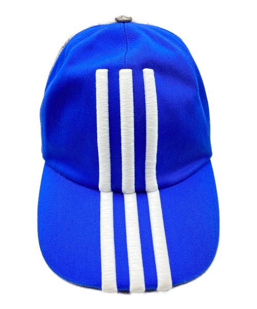 GUCCI（グッチ）GUCCI (グッチ) adidas (アディダス) Double Sided Baseball Hat ブルー×ブラウンの古着・服飾アイテム