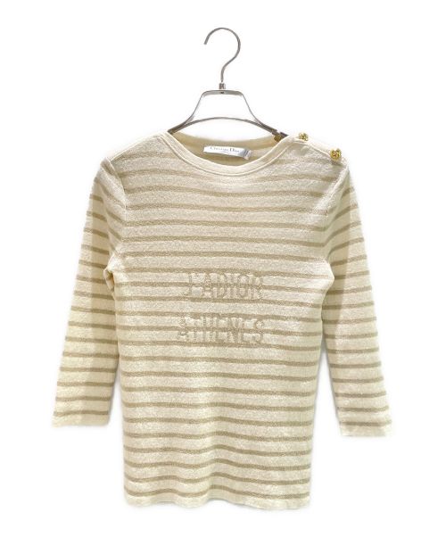 Christian Dior（クリスチャン ディオール）Christian Dior (クリスチャン ディオール) J A DIOR ATHENES MARINIERE ベージュ サイズ:36の古着・服飾アイテム