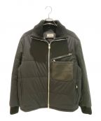 HERMESエルメス）の古着「Posh Clap Cuir quilted jacket（ポッシュ クラップ キュイール キルティングジャケット）」｜ブラック