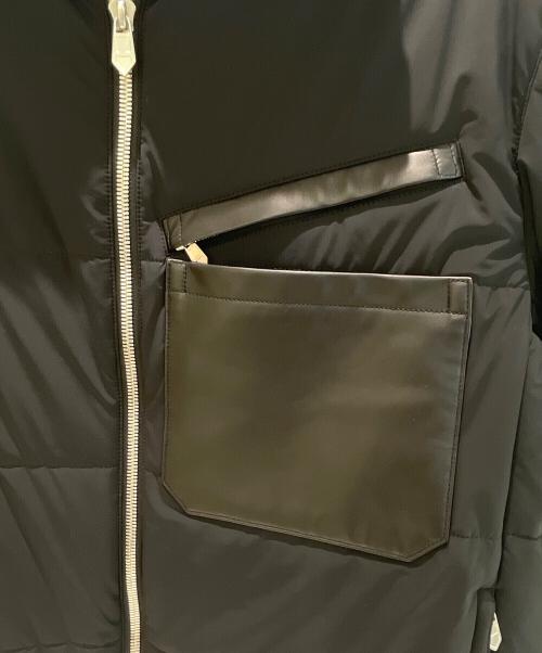 HERMES（エルメス）HERMES (エルメス) Posh Clap Cuir quilted jacket（ポッシュ クラップ キュイール キルティングジャケット） ブラック サイズ:50の古着・服飾アイテム