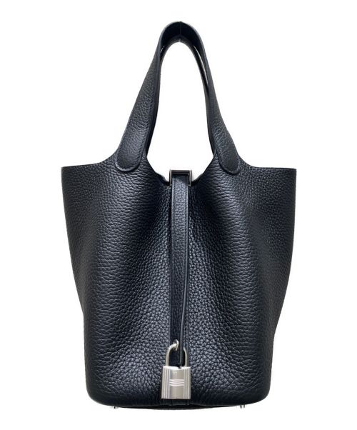 HERMES（エルメス）HERMES (エルメス) ピコタンロック PM ブラック サイズ:PM 未使用品の古着・服飾アイテム
