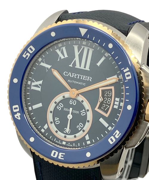 Cartier（カルティエ）Cartier (カルティエ) カリブル・ドゥ・カルティエ・ダイバー 青文字盤 サイズ:42㎜の古着・服飾アイテム