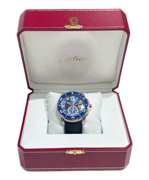 Cartier（カルティエ）Cartier (カルティエ) カリブル・ドゥ・カルティエ・ダイバー 青文字盤 サイズ:42㎜の古着・服飾アイテム