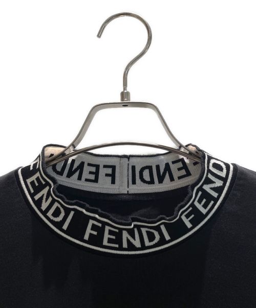 FENDI（フェンディ）FENDI (フェンディ) ズッカ柄ハイネックカットソー ブラック サイズ:Mの古着・服飾アイテム