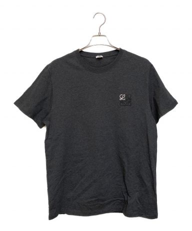 【広尾店】 美品 ロエベ LOEWE アナグラムカットソー Tシャツ 半袖 白 size:S 1727170 AF3QF 【18432】 LOEWE（ロエベ） アナグラムロゴ刺繍 クルーネック 半袖Tシャツ
