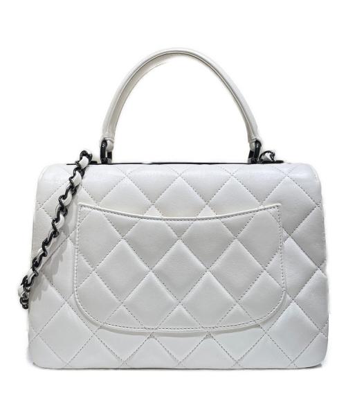 CHANEL（シャネル）CHANEL (シャネル) Trendy CC Top Handle Shoulder Bag ホワイト サイズ:-の古着・服飾アイテム