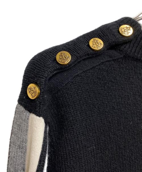 LOUIS VUITTON（ルイ ヴィトン）LOUIS VUITTON (ルイ ヴィトン) カシミヤLVロゴセーター ブラック サイズ:Lの古着・服飾アイテム
