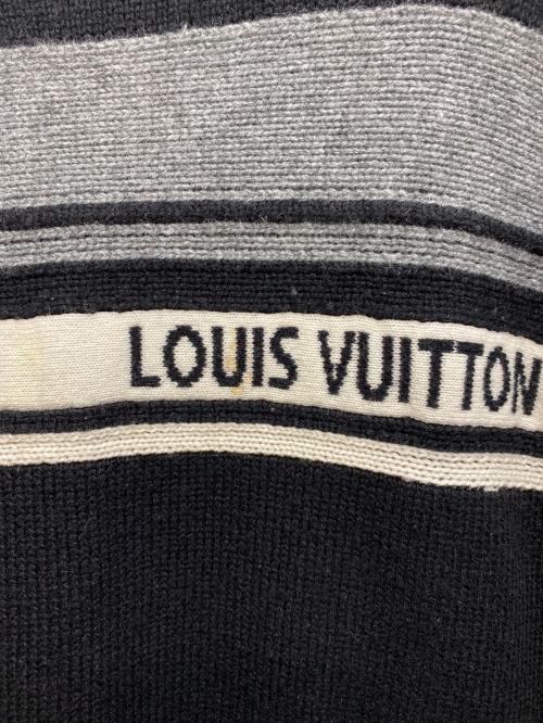 LOUIS VUITTON（ルイ ヴィトン）LOUIS VUITTON (ルイ ヴィトン) カシミヤLVロゴセーター ブラック サイズ:Lの古着・服飾アイテム