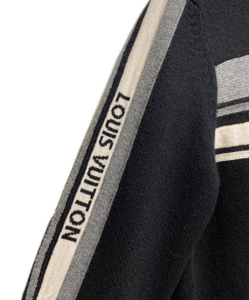 LOUIS VUITTON（ルイ ヴィトン）LOUIS VUITTON (ルイ ヴィトン) カシミヤLVロゴセーター ブラック サイズ:Lの古着・服飾アイテム