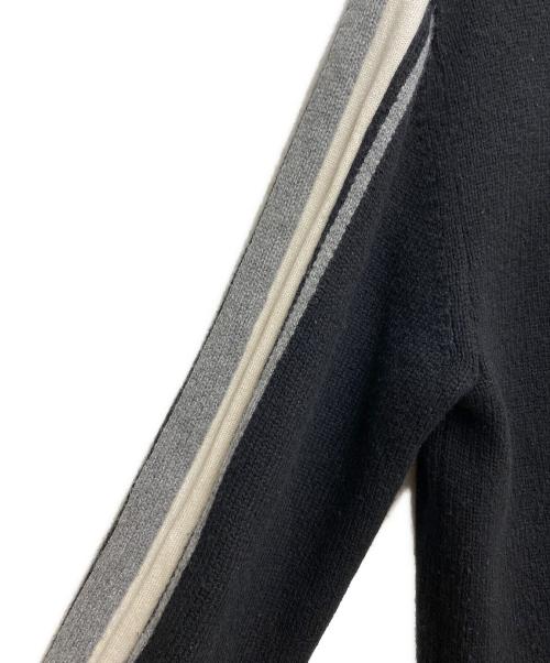 LOUIS VUITTON（ルイ ヴィトン）LOUIS VUITTON (ルイ ヴィトン) カシミヤLVロゴセーター ブラック サイズ:Lの古着・服飾アイテム