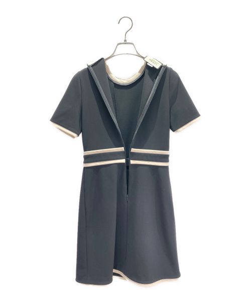 GUCCI（グッチ）GUCCI (グッチ) タイガーボタンビスコースドレス ブラック サイズ:Sの古着・服飾アイテム