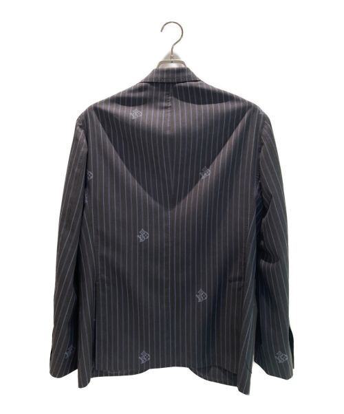 LOUIS VUITTON（ルイ ヴィトン）LOUIS VUITTON (ルイ ヴィトン) ナポリターナジャケット ブルー×ブラック サイズ:52 未使用品の古着・服飾アイテム