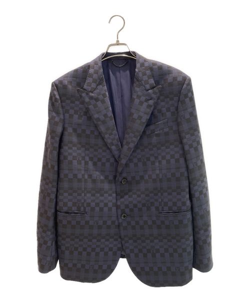 LOUIS VUITTON（ルイ ヴィトン）LOUIS VUITTON (ルイ ヴィトン) シングルブレスッドポンヌフジャケット ネイビー サイズ:52の古着・服飾アイテム