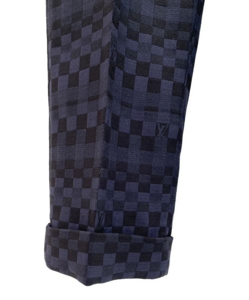LOUIS VUITTON（ルイ ヴィトン）LOUIS VUITTON (ルイ ヴィトン) ダミエシガレットパンツ ネイビー サイズ:42の古着・服飾アイテム