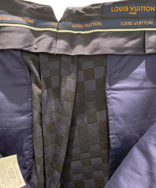 LOUIS VUITTON（ルイ ヴィトン）LOUIS VUITTON (ルイ ヴィトン) ダミエシガレットパンツ ネイビー サイズ:42の古着・服飾アイテム