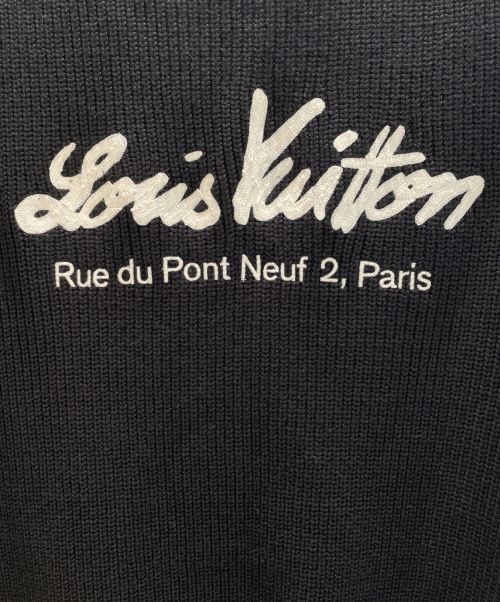 LOUIS VUITTON（ルイ ヴィトン）LOUIS VUITTON (ルイ ヴィトン) ミックスステッチクルーネックセーター ブラック サイズ:Mの古着・服飾アイテム