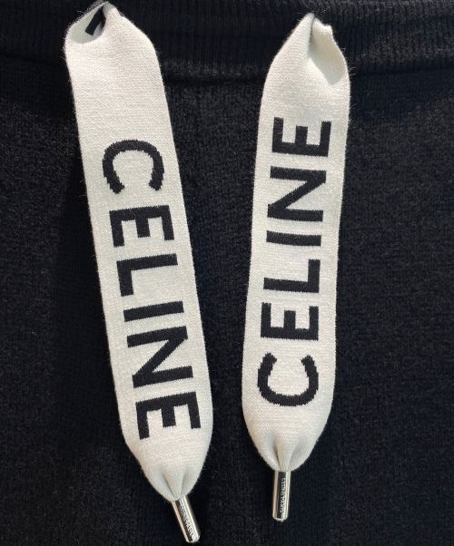 CELINE（セリーヌ）CELINE (セリーヌ) カシミアニットパンツ ブラック サイズ:Mの古着・服飾アイテム