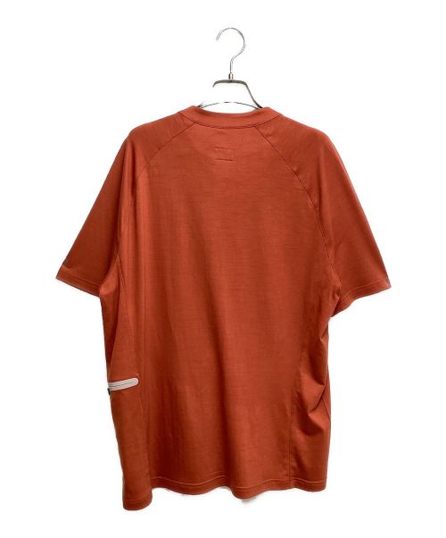 HERMES（エルメス）HERMES (エルメス) ハーフジップカットソー(half zip cut and sew) レッド サイズ:XLの古着・服飾アイテム