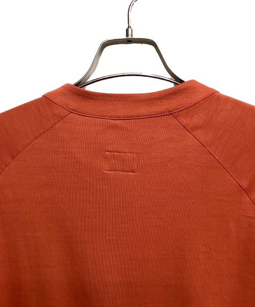 HERMES（エルメス）HERMES (エルメス) ハーフジップカットソー(half zip cut and sew) レッド サイズ:XLの古着・服飾アイテム