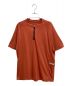 HERMES（エルメス）の古着「ハーフジップカットソー(half zip cut and sew)」｜レッド