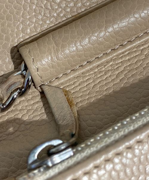 CHANEL（シャネル）CHANEL (シャネル) マトラッセチェーンショルダーウォレット ベージュの古着・服飾アイテム