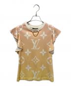 LOUIS VUITTONルイ ヴィトン）の古着「グラデーションモノグラムチェーンネックTシャツ」｜オレンジ