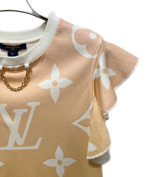 LOUIS VUITTON（ルイ ヴィトン）LOUIS VUITTON (ルイ ヴィトン) グラデーションモノグラムチェーンネックTシャツ オレンジ サイズ:XSの古着・服飾アイテム