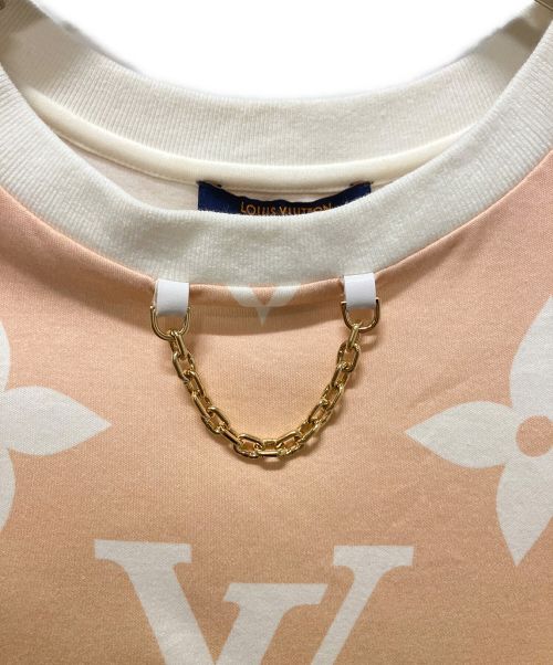 LOUIS VUITTON（ルイ ヴィトン）LOUIS VUITTON (ルイ ヴィトン) グラデーションモノグラムチェーンネックTシャツ オレンジ サイズ:XSの古着・服飾アイテム