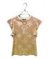 LOUIS VUITTON（ルイ ヴィトン）の古着「グラデーションモノグラムチェーンネックTシャツ」｜オレンジ