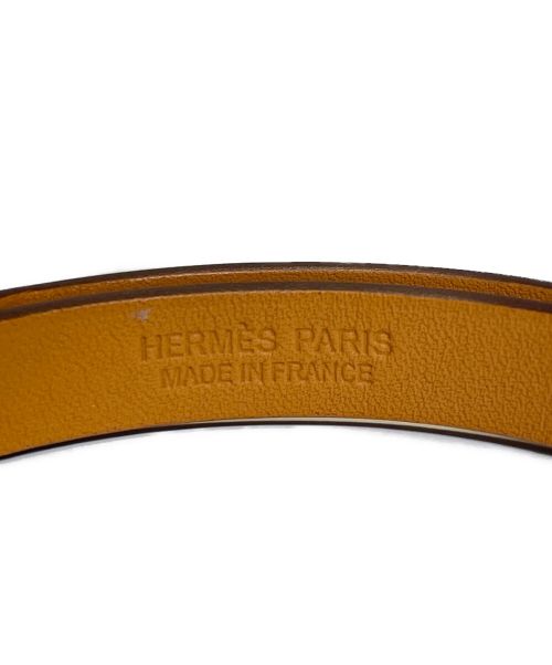 HERMES（エルメス）HERMES (エルメス) レザーブレスレットミニケリー イエロー サイズ:T2の古着・服飾アイテム