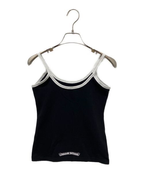 CHROME HEARTS（クロムハーツ）CHROME HEARTS (クロムハーツ) ロゴプリントキャミソール ブラック サイズ:XSの古着・服飾アイテム