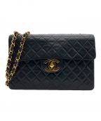 CHANELシャネル）の古着「マトラッセチェーンショルダーバッグ」｜ブラック