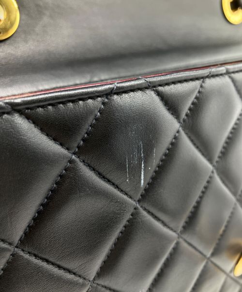 CHANEL（シャネル）CHANEL (シャネル) マトラッセチェーンショルダーバッグ ブラック サイズ:-の古着・服飾アイテム