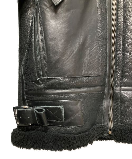 BALENCIAGA（バレンシアガ）BALENCIAGA (バレンシアガ) Shearling Bombadier ブラック サイズ:36の古着・服飾アイテム