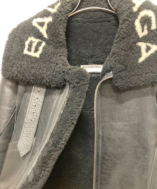 BALENCIAGA（バレンシアガ）BALENCIAGA (バレンシアガ) Shearling Bombadier ブラック サイズ:36の古着・服飾アイテム