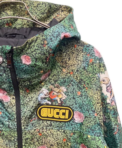 GUCCI（グッチ）GUCCI (グッチ) HIGUCHIYUKO (ヒグチユウコ) ナイロン ジャケット グリーン サイズ:42の古着・服飾アイテム