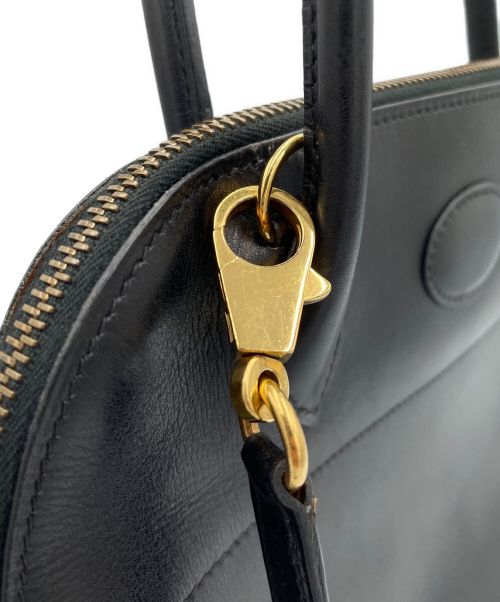 HERMES（エルメス）HERMES (エルメス) ボリード 25/ゴールド金具/ボックスカーフ/ブラック/〇W刻印 ブラック×ゴールド金具 サイズ:25の古着・服飾アイテム