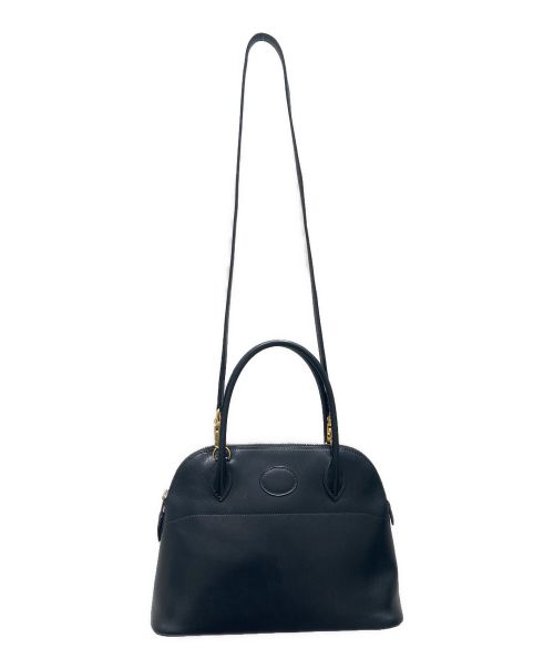 HERMES（エルメス）HERMES (エルメス) ボリード 25/ゴールド金具/ボックスカーフ/ブラック/〇W刻印 ブラック×ゴールド金具 サイズ:25の古着・服飾アイテム