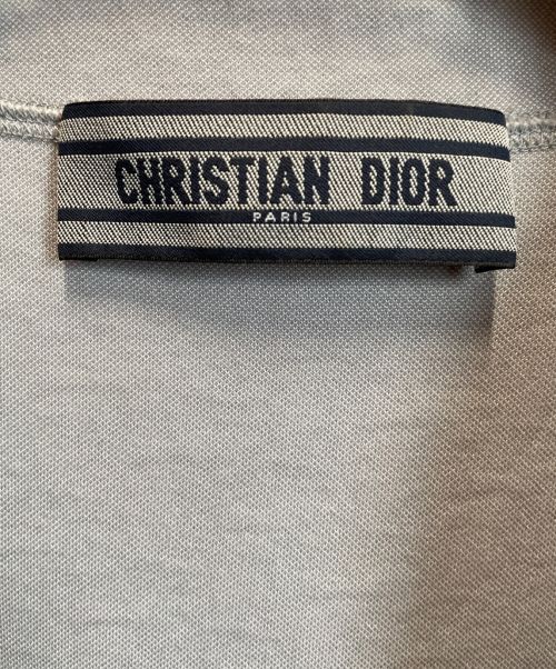 Christian Dior（クリスチャン ディオール）Christian Dior (クリスチャン ディオール) オブリークニットワンピース グレー サイズ:38の古着・服飾アイテム