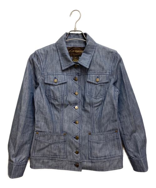 LOUIS VUITTON（ルイ ヴィトン）LOUIS VUITTON (ルイ ヴィトン) デニムジャケット スカイブルー サイズ:42の古着・服飾アイテム