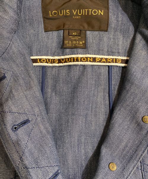 LOUIS VUITTON（ルイ ヴィトン）LOUIS VUITTON (ルイ ヴィトン) デニムジャケット スカイブルー サイズ:42の古着・服飾アイテム